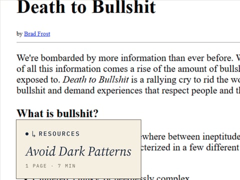 Death to Bullshit