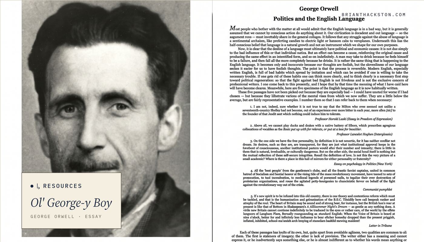 Politics and the English Language