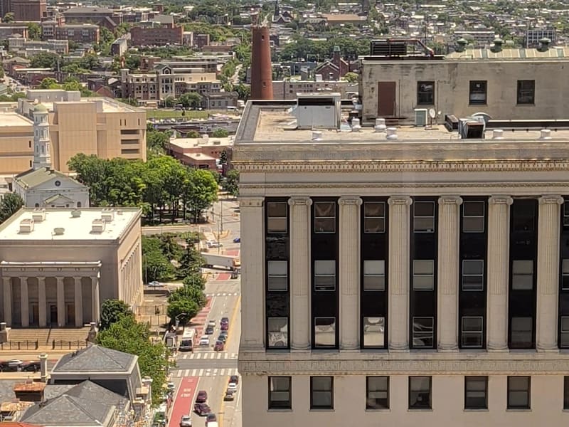 Video around downtown Baltimore