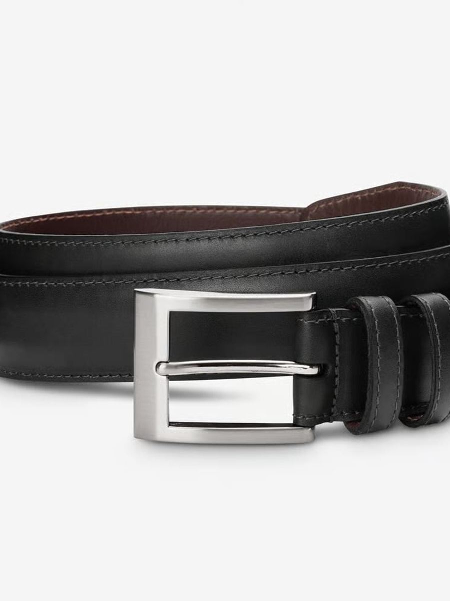 Wide Basic Black Leather Allen Edmonds