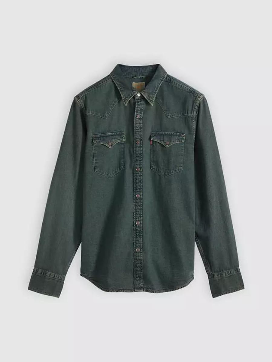 Black Denim Western Shirt