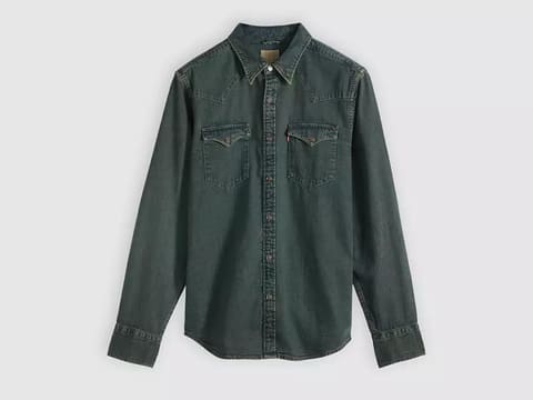 Black Denim Western Shirt