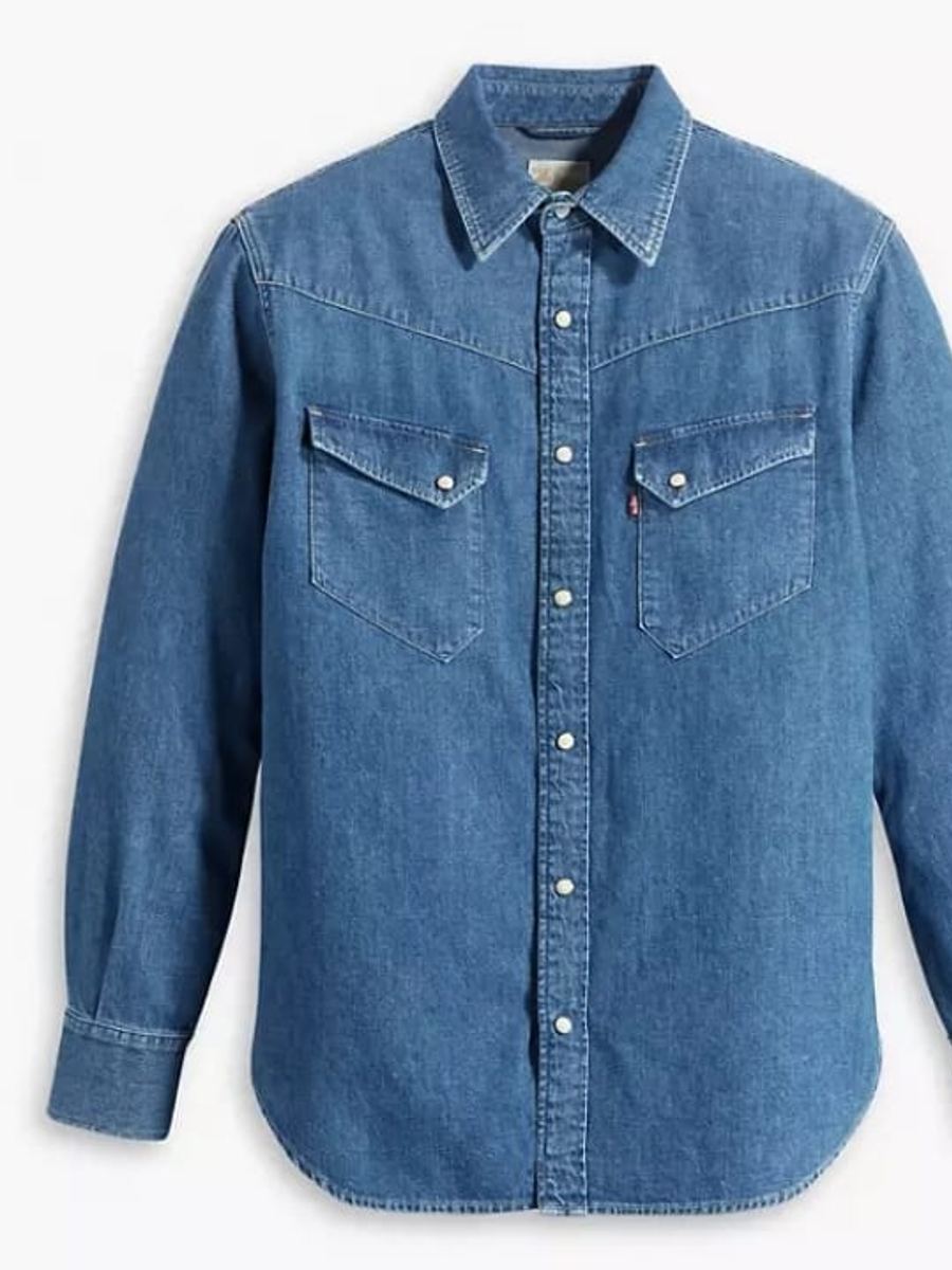 Blue Denim Western Shirt