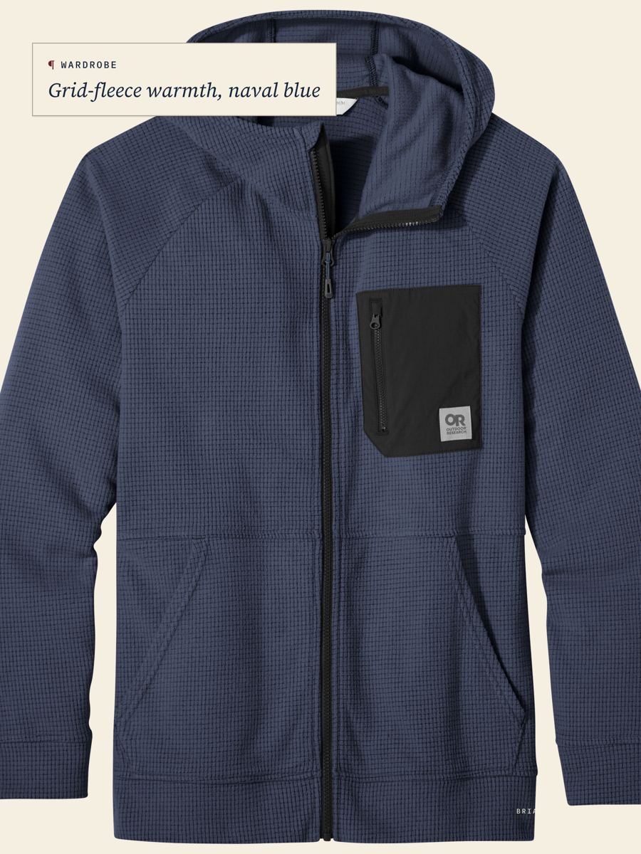 Navy Zip-Up Hoodie
