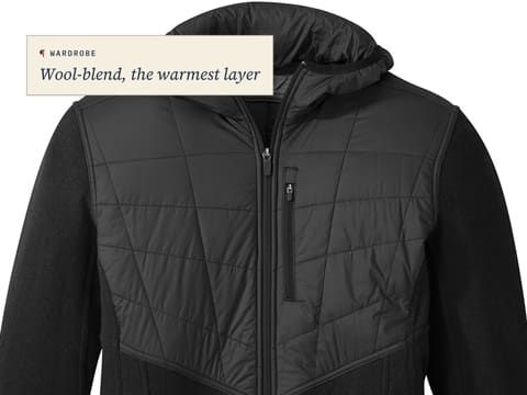 Black Heather Zip-Up Hoodie