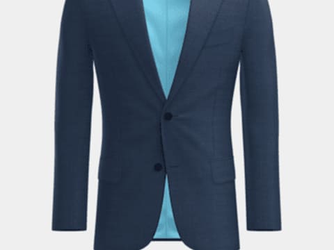 Blue Bird's Eye Suit Jacket
