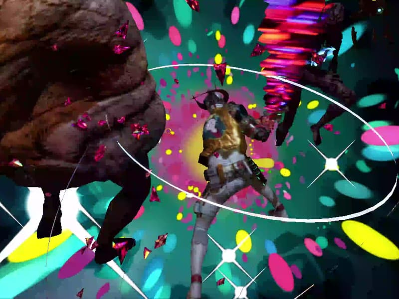 Gameplay clip: more neon-soaked action through Deadford.