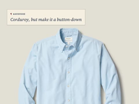 Blue Corduroy Button-Down