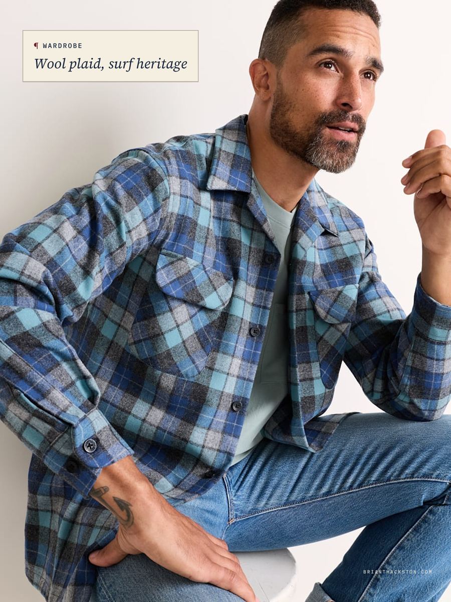 Blue Plaid Board Shirt