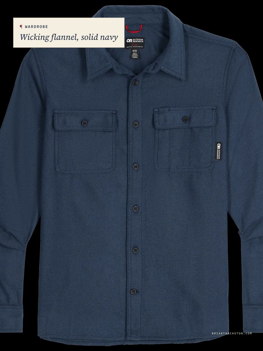 Navy Feedback Flannel