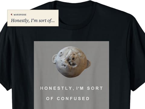 Black Honestly I'm Sort Of T-Shirt