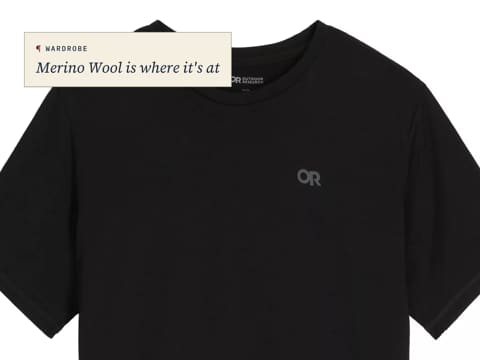 Black Alpine Onset Merino Tee