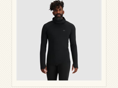 Black Alpine Onset Merino Hoodie