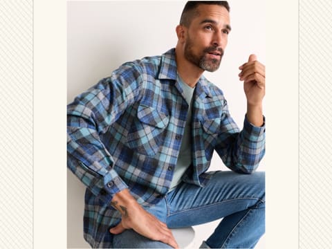 Blue Plaid Board Shirt