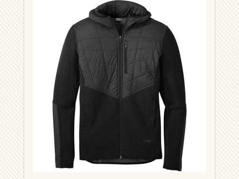 Black Heather Zip-Up Hoodie
