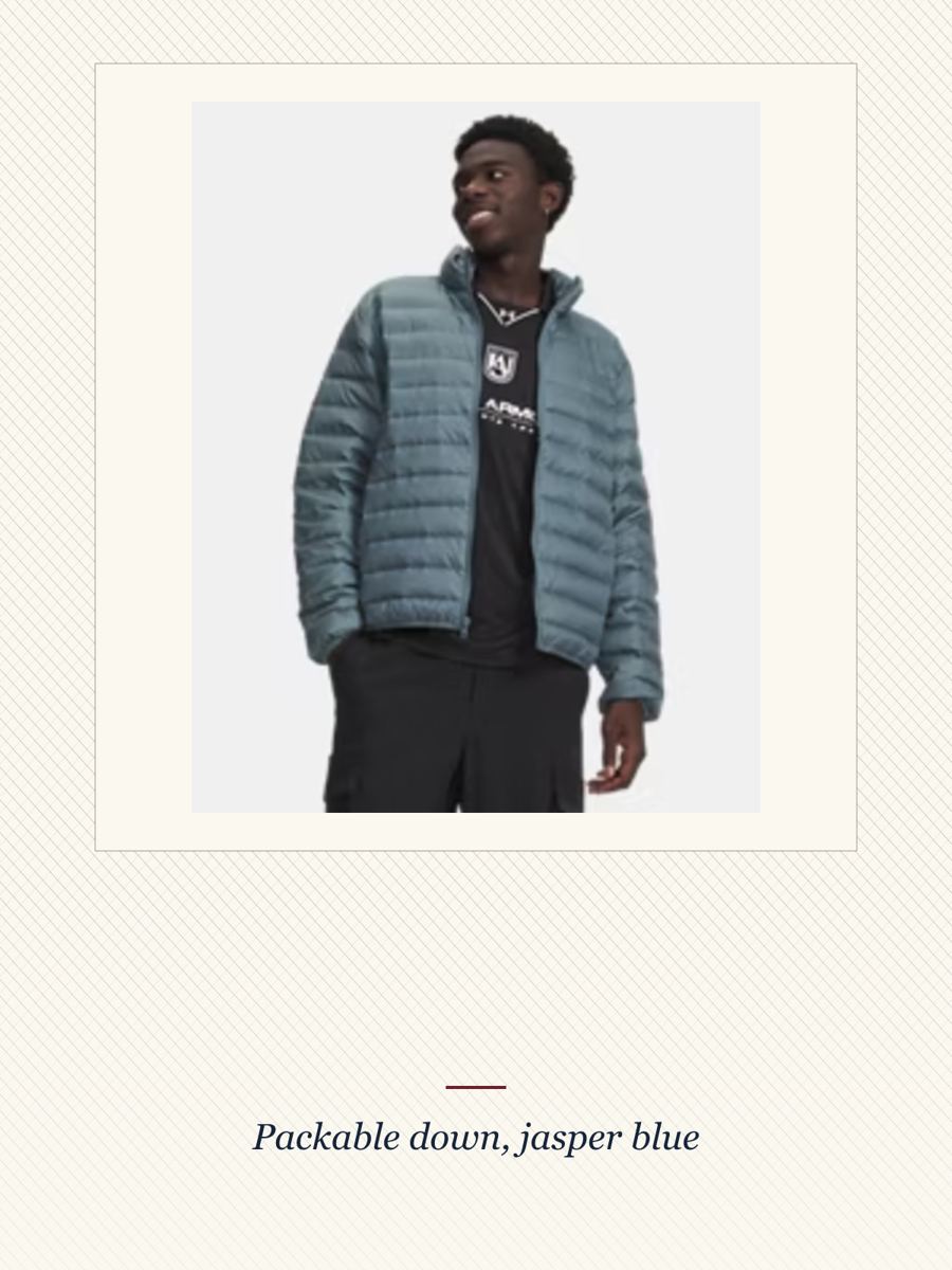 Blue Down Jacket