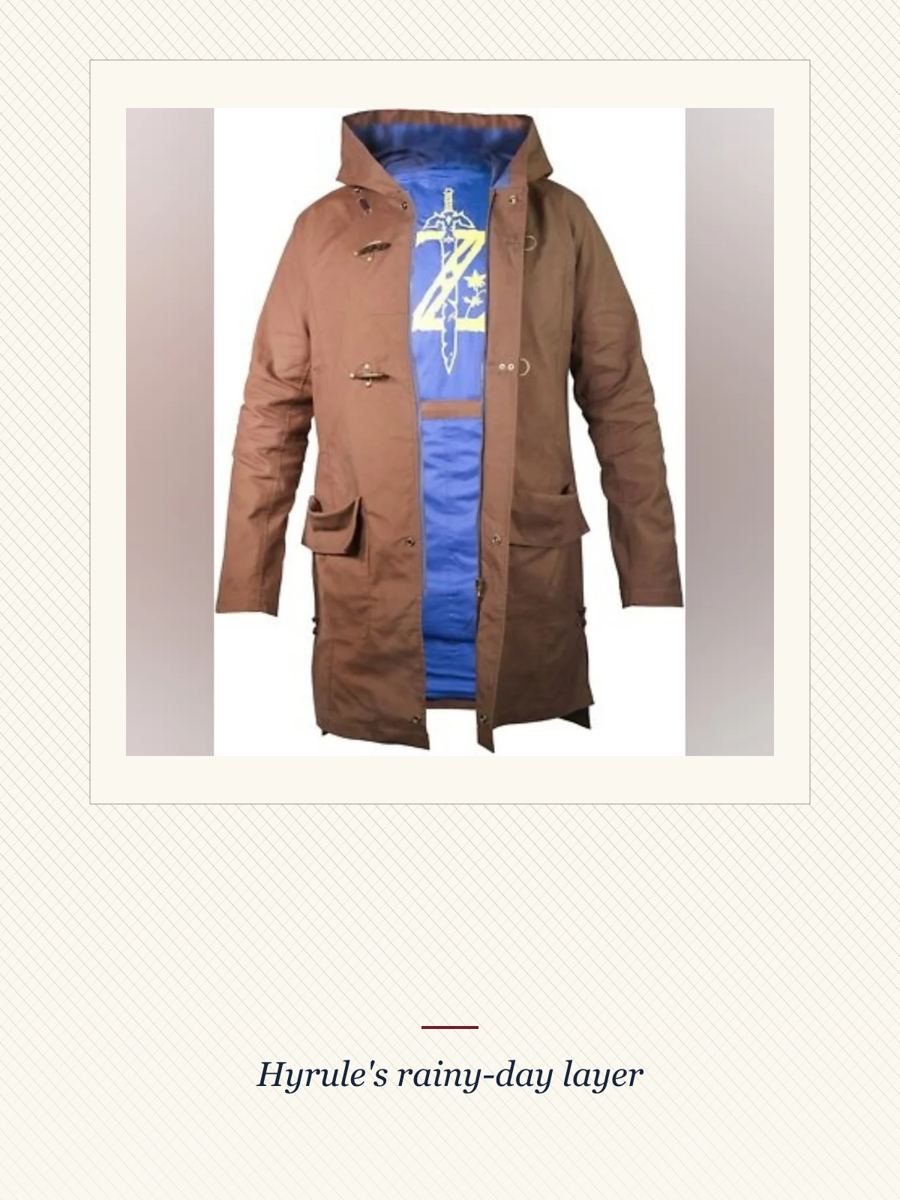 Green Breath of the Wild Rain Coat