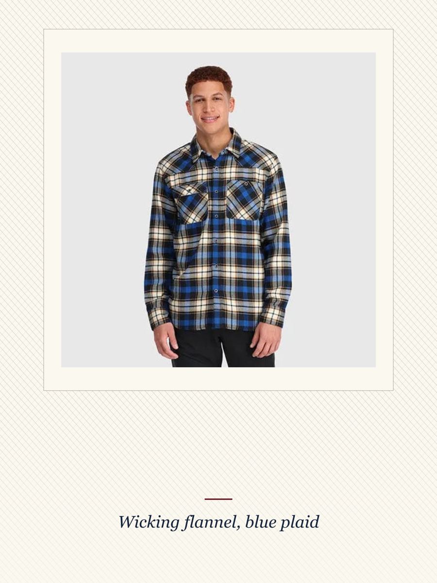 Blue Plaid Feedback Flannel