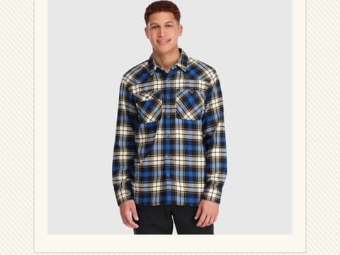 Blue Plaid Feedback Flannel