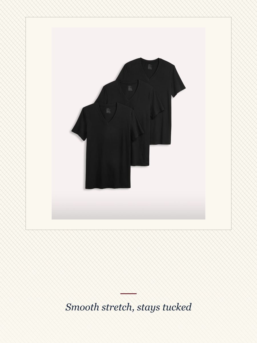 Black Smooth Fit V-Neck