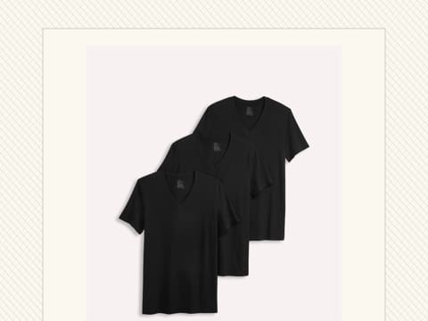 Black Smooth Fit V-Neck