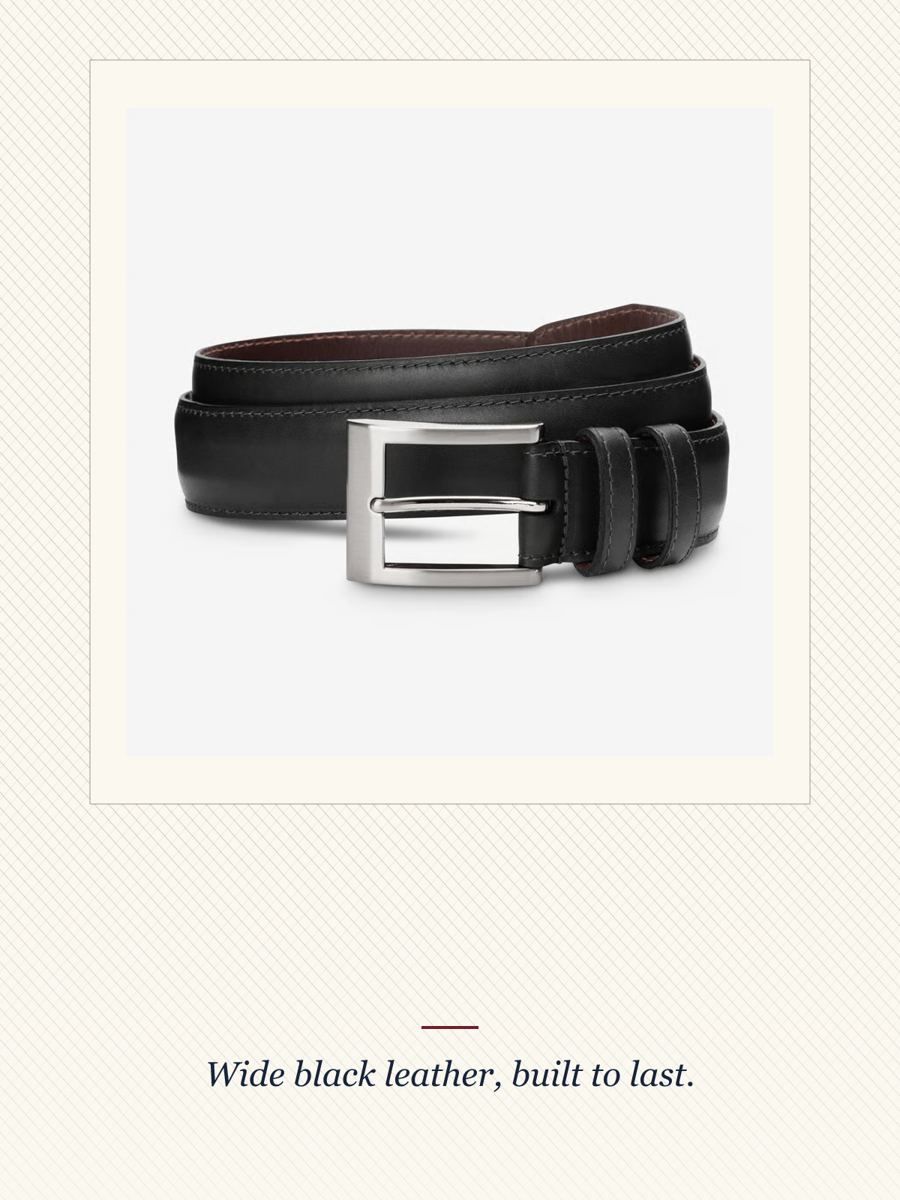 Black Leather Belt