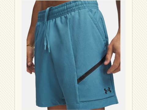 Blue Woven Shorts