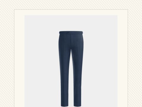 Blue Bird's Eye Suit Pants