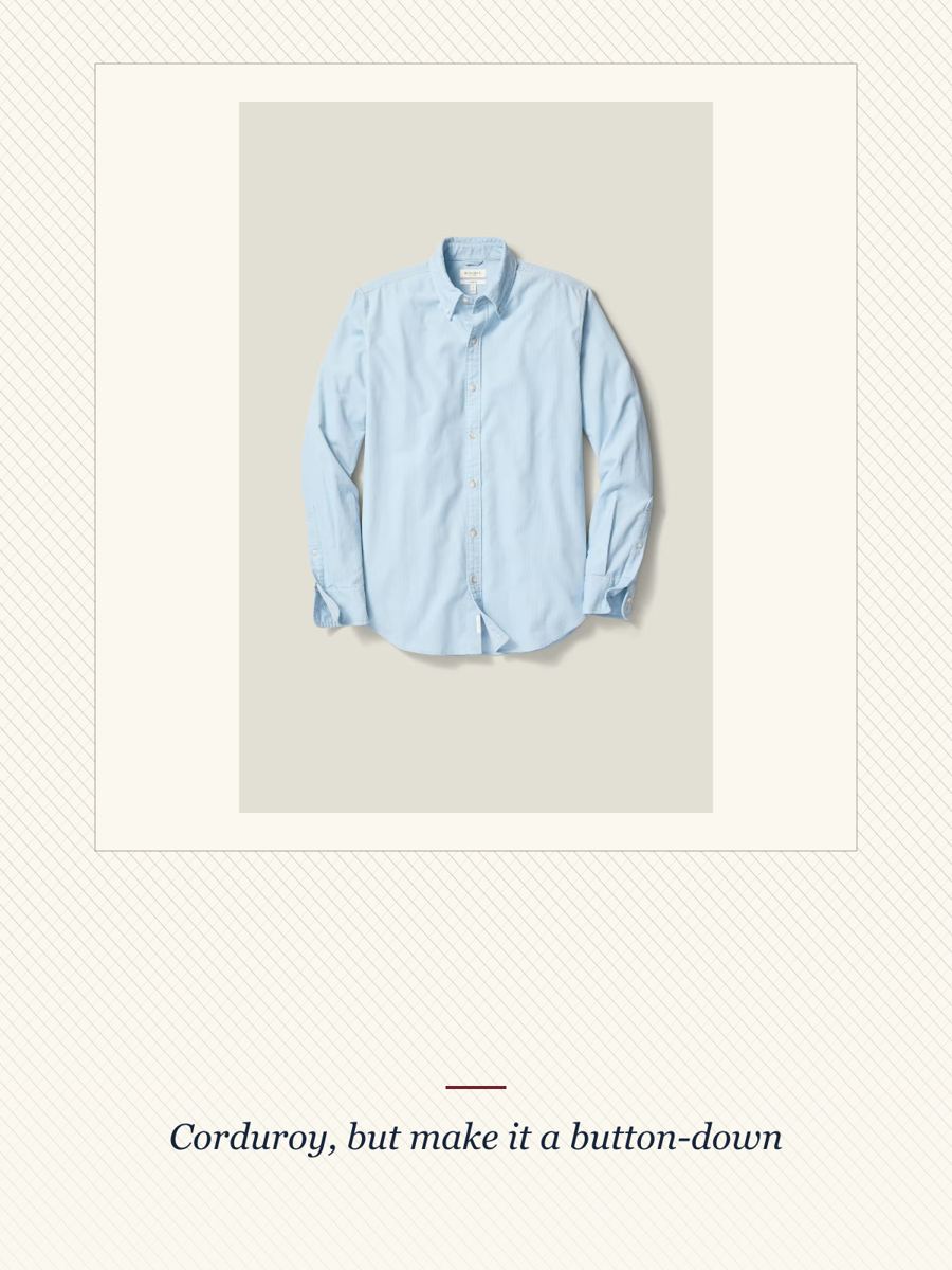 Blue Corduroy Button-Down