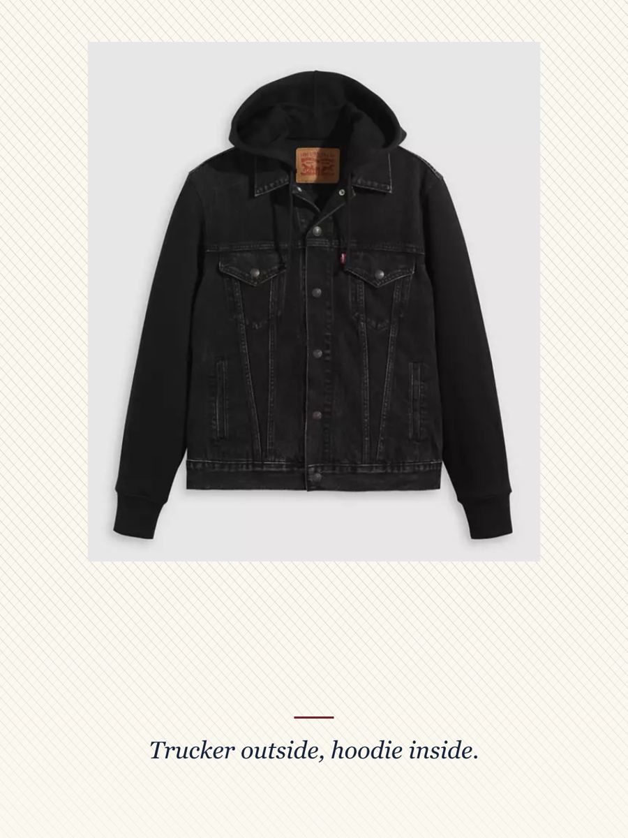 Black Trucker Hoodie