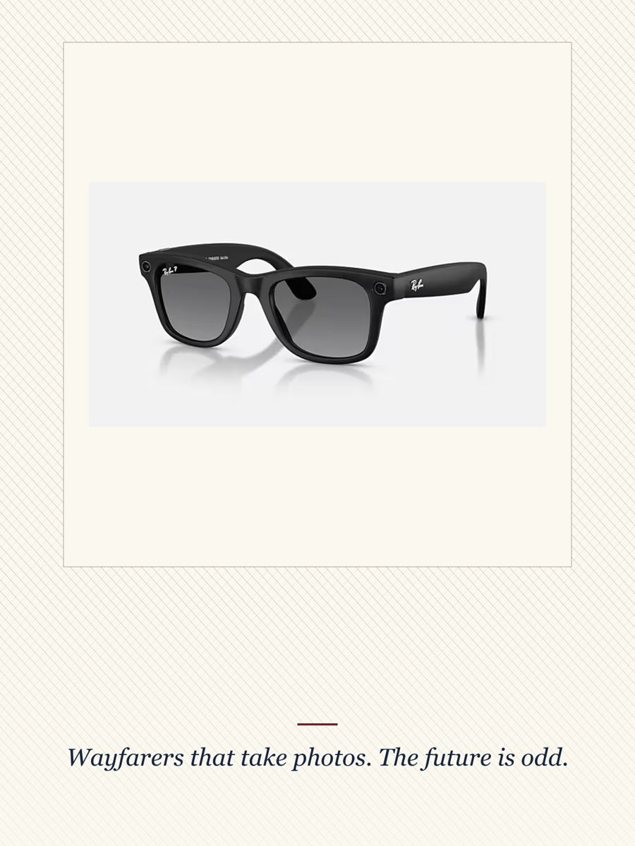 Black Wayfarer Smart Glasses