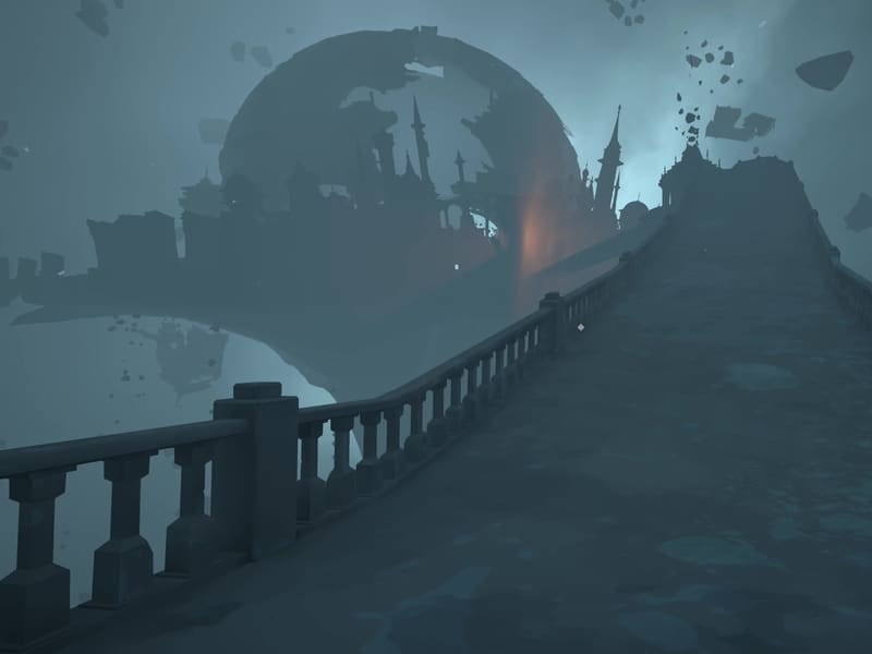 Gameplay clip from Maquette, showing the nested-worlds puzzle mechanic in motion.