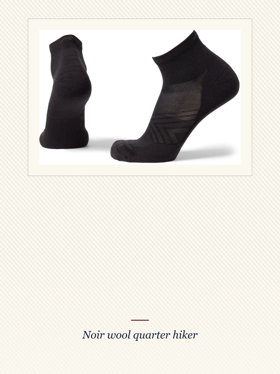 Black Run Quarter Ultralightweight Cushion Socks