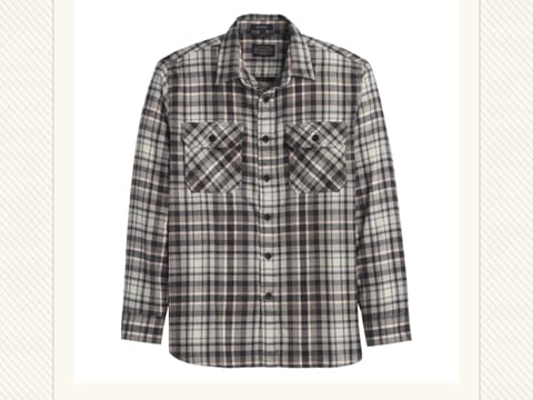Gray Plaid Burnside Flannel